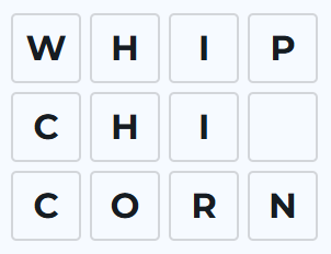 Illustration of the situation after undoing word input