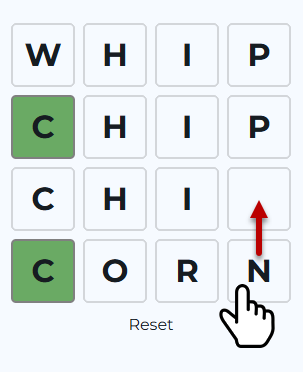 Illustration of using a tile as a key