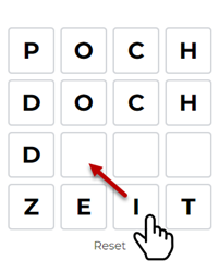 Darstellung der Verwendung einer Kachel als Taste